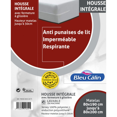 Housse matelas anti-punaises de lit